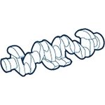 Kurbelwelle ohne Lager | 01 0300 457002