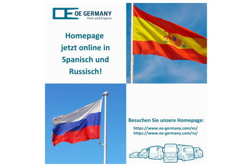 Homepage nun auch in spanisch und russisch online!